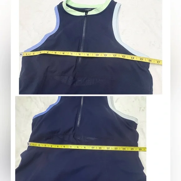 Sweaty Betty Zip-Up Dark Blue Dress Size 8-10 - Picture 12 of 15